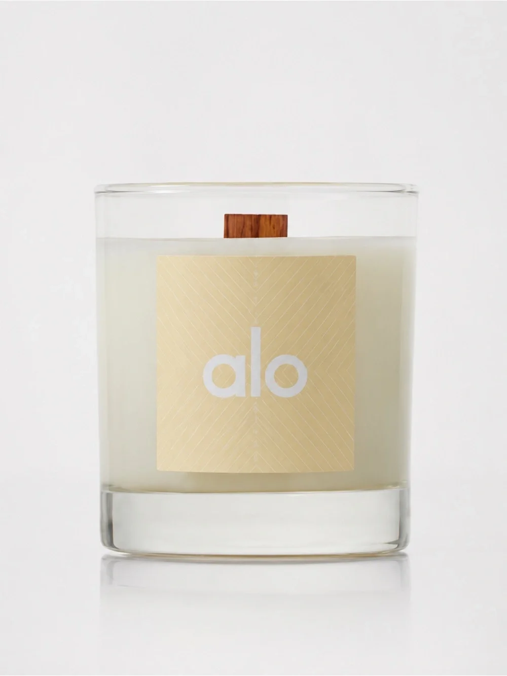 ALO Yoga Signature Candle 2 oz Mini Wood Wick Sandalwood Violet Amber NIB